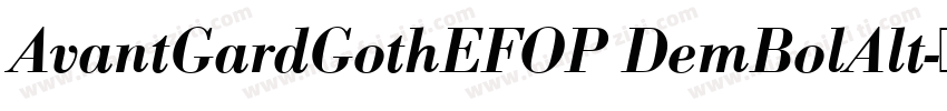 AvantGardGothEFOP DemBolAlt字体转换